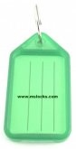 Green 56mm plastic key tag